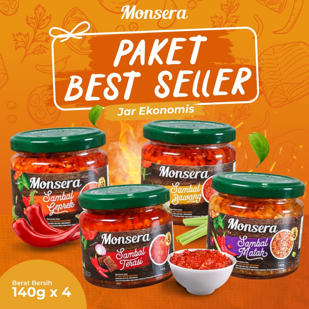 monsera-sambal-sambal-package-contains-4-jars-140gr-shopee-malaysia