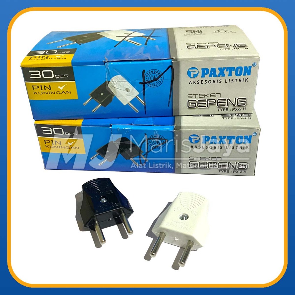 PUTIH HITAM Paxton PX-2H Flat Plug (Black/White) | Shopee Malaysia