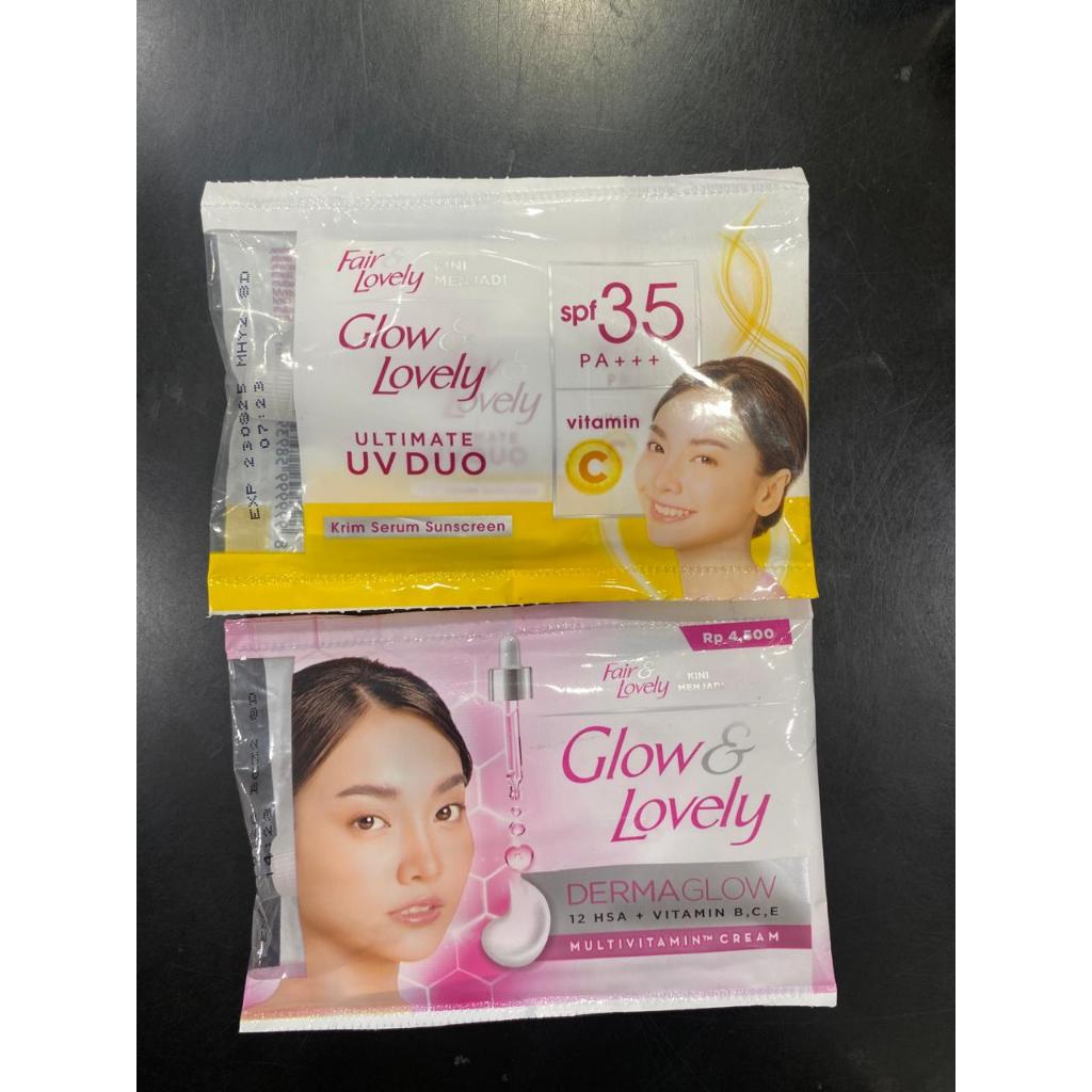 Sinar Glow & Lovely Cream Multivitamin Cream Dermaglow | Vit C (Sachet ...