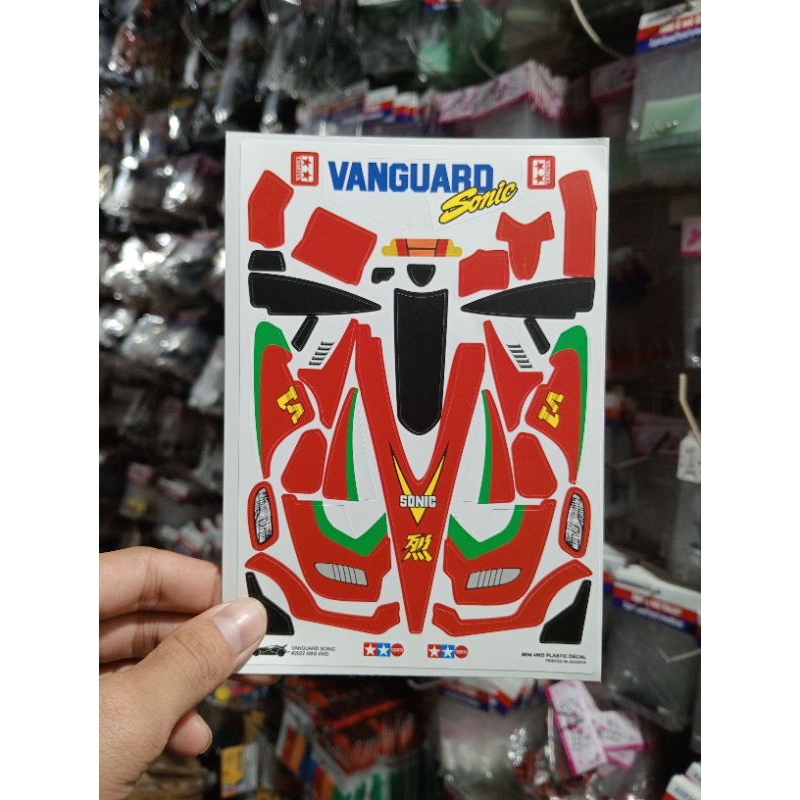 Vanguard SONIC MINI 4WD DECAL/TAMIYA VANGUARD SONIC STICKER | Shopee ...