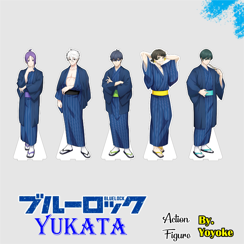 Acrylic Standee Blue Lock Itoshi Rin Isagi Bachira Nagi Reo Yukata ...