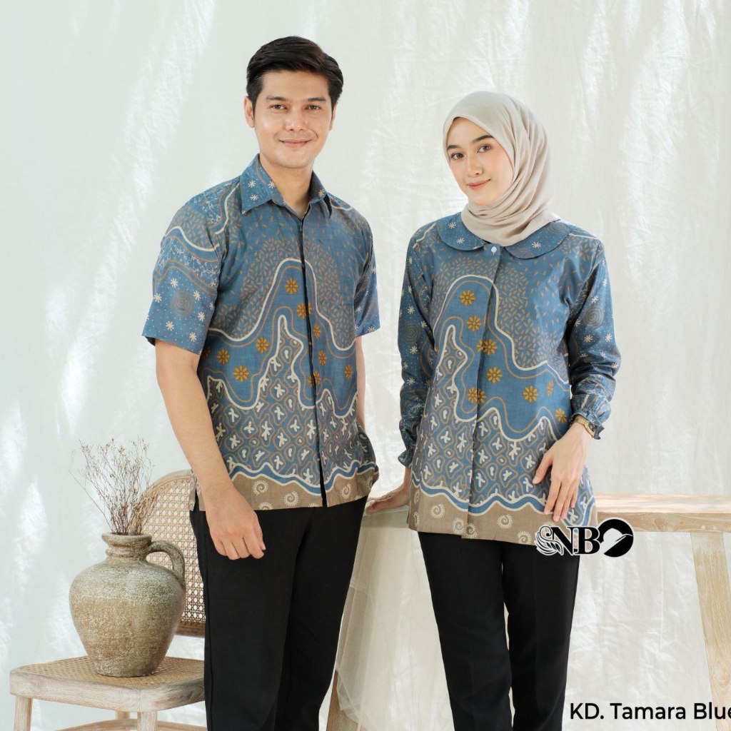 Couple batik men's women's batik clothes, office uniforms, party batik ...