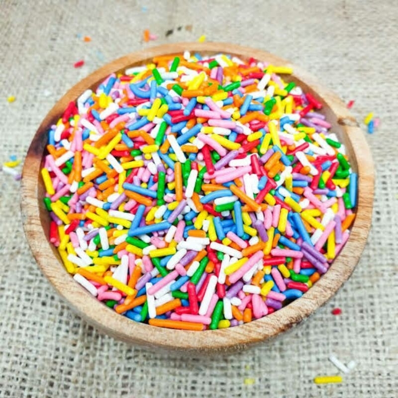 Alpha/chocolate rice rainbow color sprinkles (500 gr & 1000 gr ...