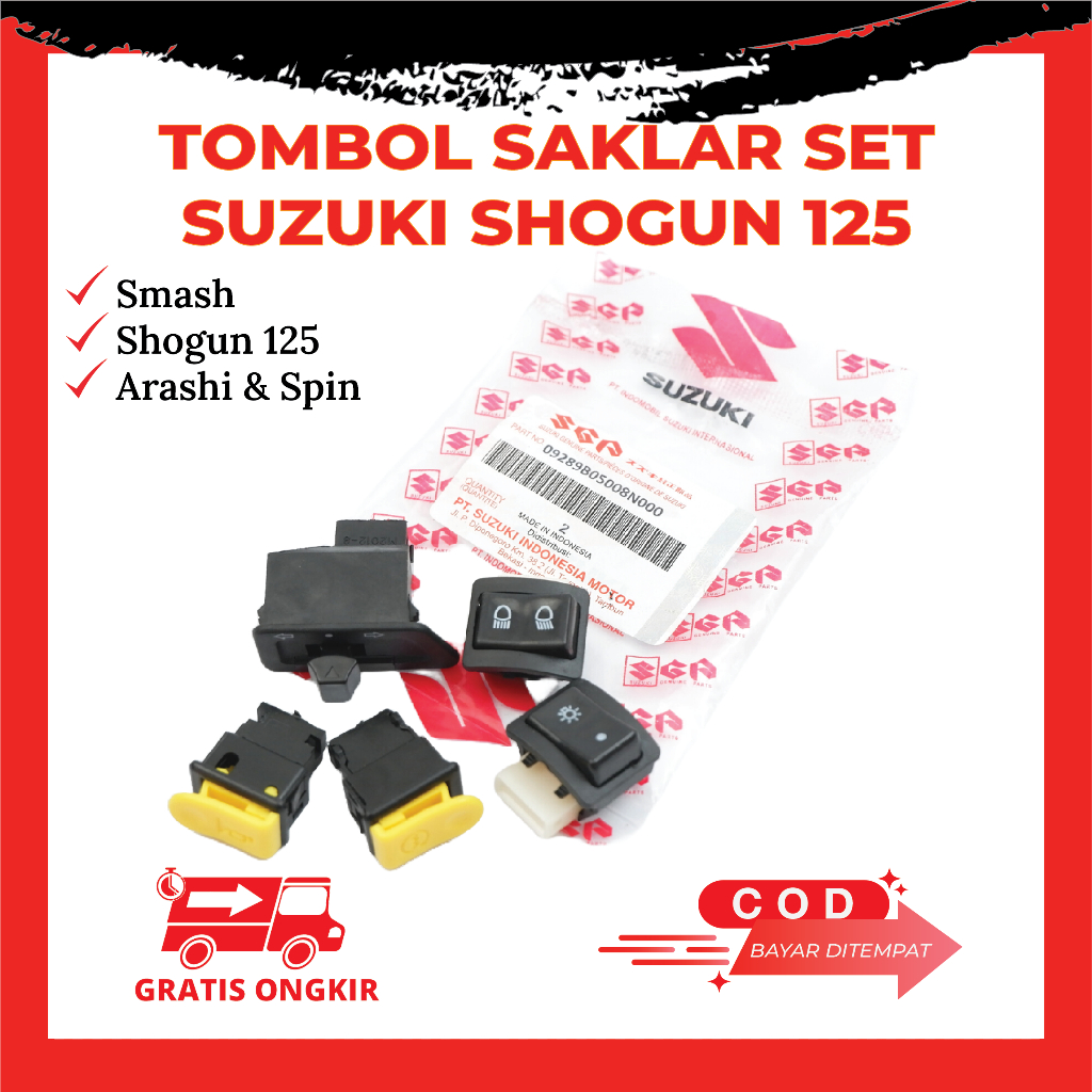TOMBOL Switch Button One Complete Set Of Suzuki Smash Shogun 125 ...