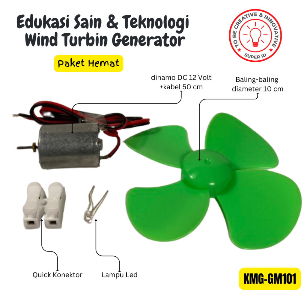 Kmg-001 KIT DIY Assembling Wind Turbine Wind Turbine Electric Generator ...