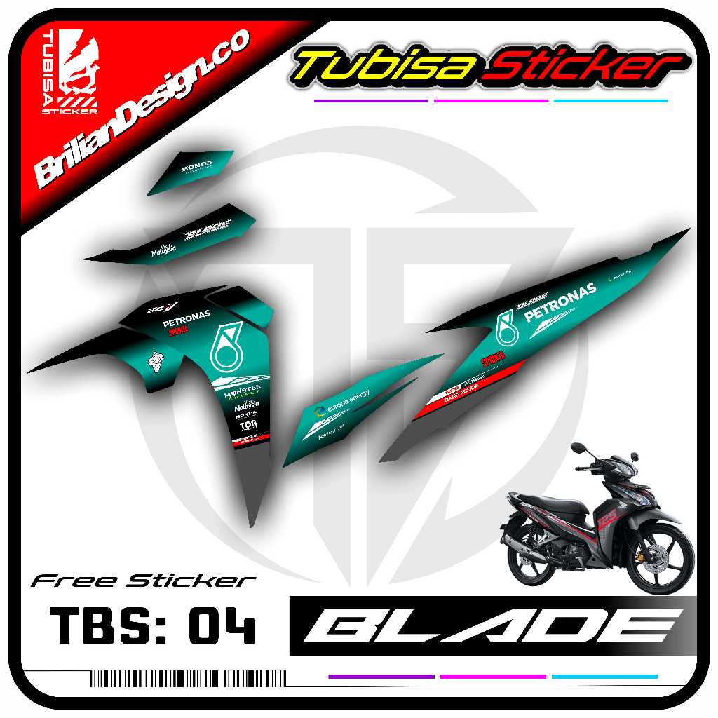 Sticker Striping Blade Variation 125 - Sticker Striping Motor Blade 125 ...