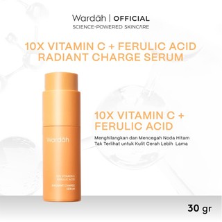 HITAM Wardah 10% Vitamin C+Ferulic Acid Radiant Charge Serum 20ml