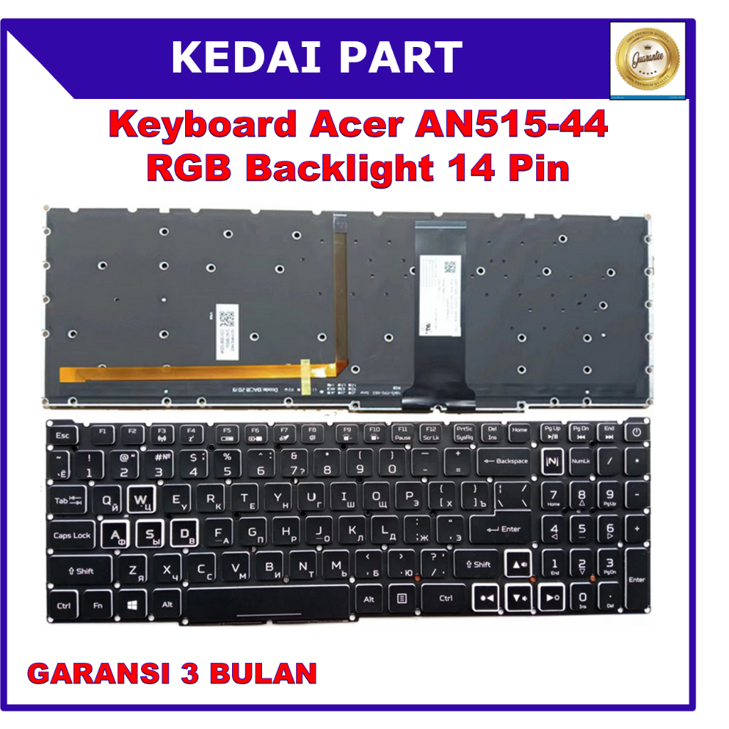 Acer Nitro 5 AN515-44 AN517-51 AN517-52 N18C3 n20c1 n20c2 RGB Backlight ...
