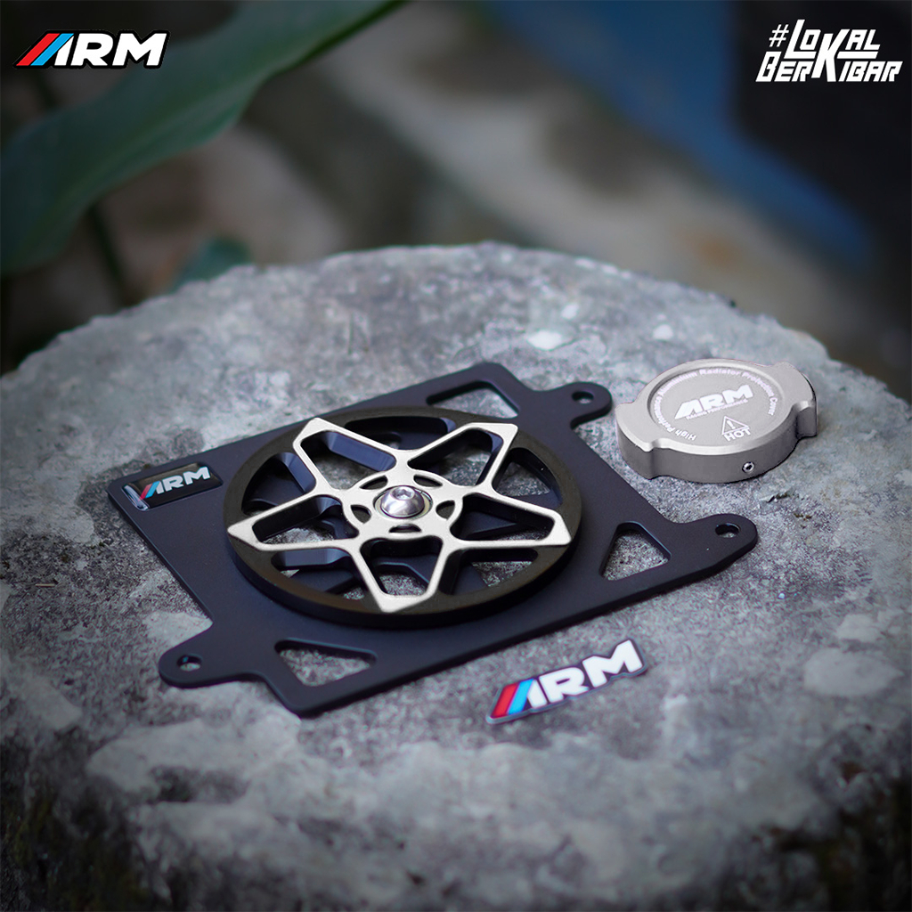 Spiner RADIATOR COVER PACKAGE 3D ARM TYPE BINTANG + RADIATOR CAP ...