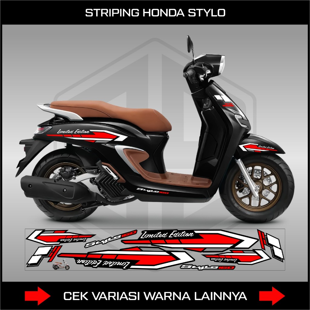HONDA STYLO 160 LIMITED EDITION STRIPING STICKER STYLO 160 CLASSIC ...