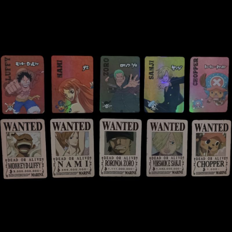 One Piece Chatime Special Edition Card Photocard Luffy D. Monkey Nami