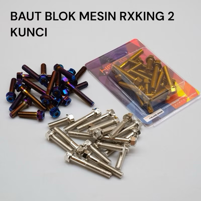 MESIN ENGINE BLOCK PROBOLT BOLT MODEL 2 KEYS FOR YAMAHA RX KING OLD RX ...