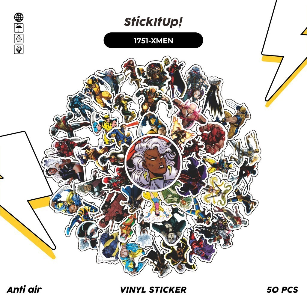 50 Pcs Sticker Pack X-M3N CHARACTER MIX Cute Aesthetic Vinyl Waterproof ...