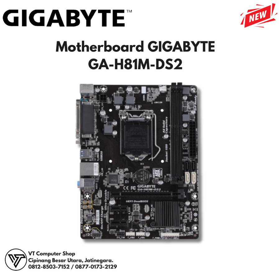 Motherboard GIGABYTE H81M DS2 GAH81MDS2 LGA 1150 Shopee Malaysia