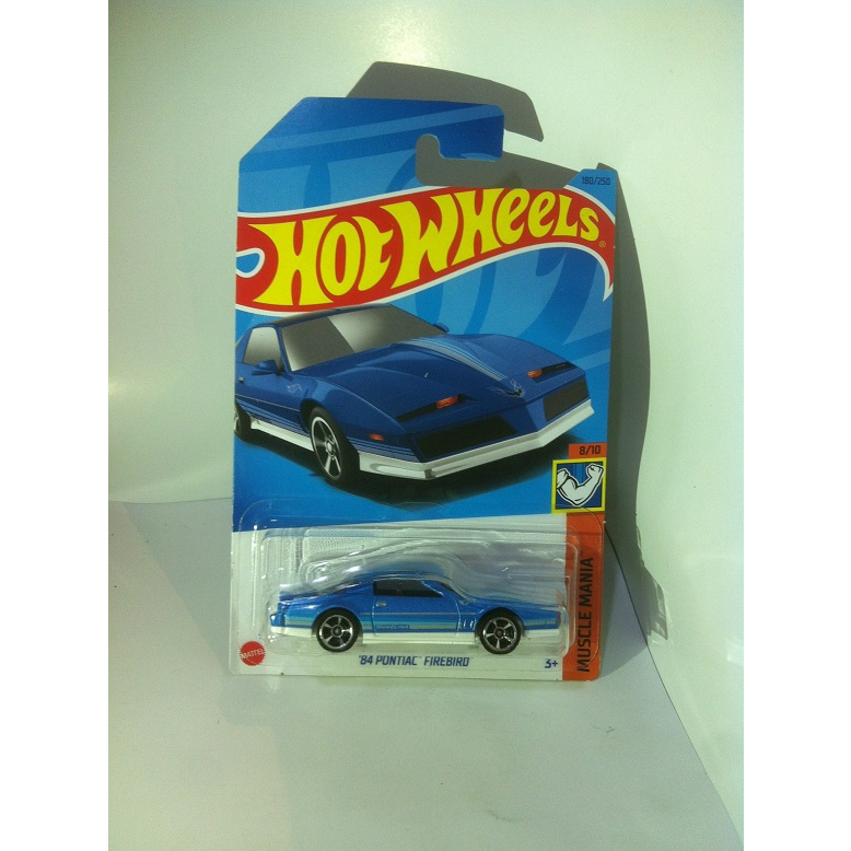 Hot Wheels ’84 Pontiac Firebird – Scala 1:64, Muscle Mania 8/10, Colore Blu, 180/280