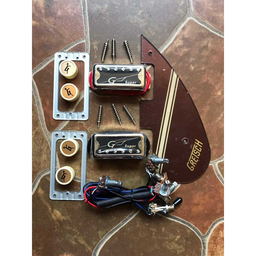 Super Hilo Tron Pickup set Plus wiring Original Guitar Gretsch G2604T