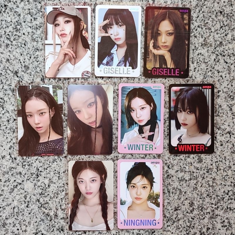 Aespa My World trading card | Karina giselle winter Ning | Shopee Malaysia