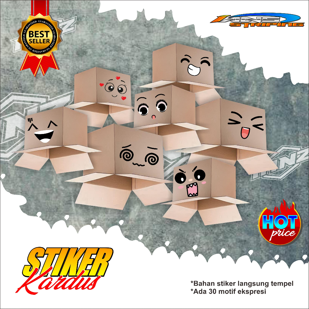 Bj 3046-VIRAL Cardboard Head Sticker-Cardboard Head Sticker With The ...