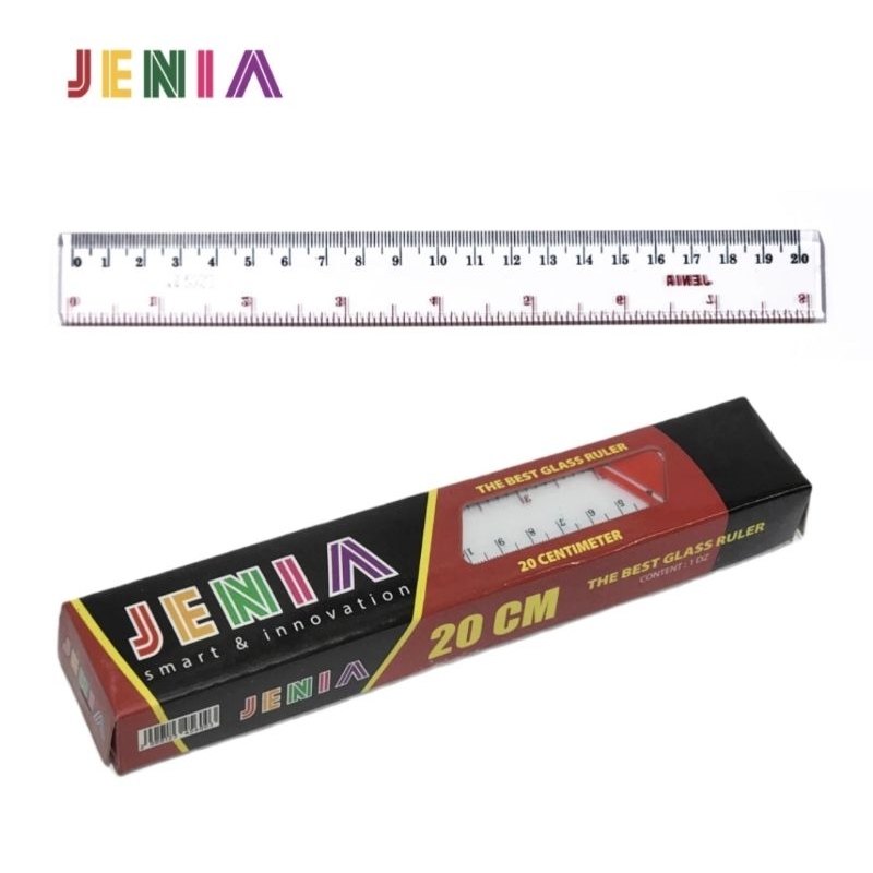 Jenia Plastic Ruler/Ruler (1 box Contains 12pcs) | Shopee Malaysia