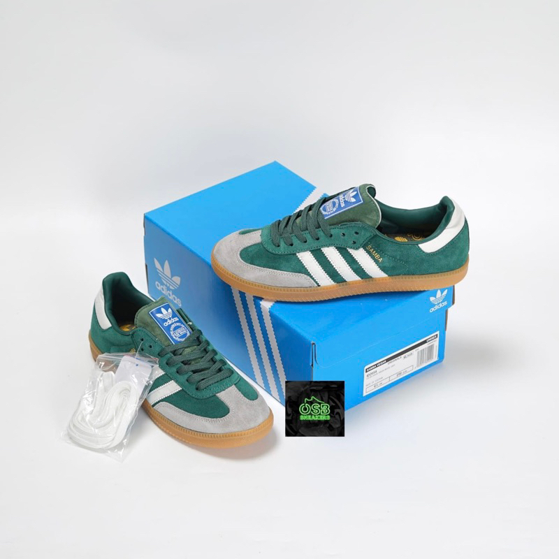 Adidas Samba OG Collegiate Green Gum Gray Toe | Shopee Malaysia