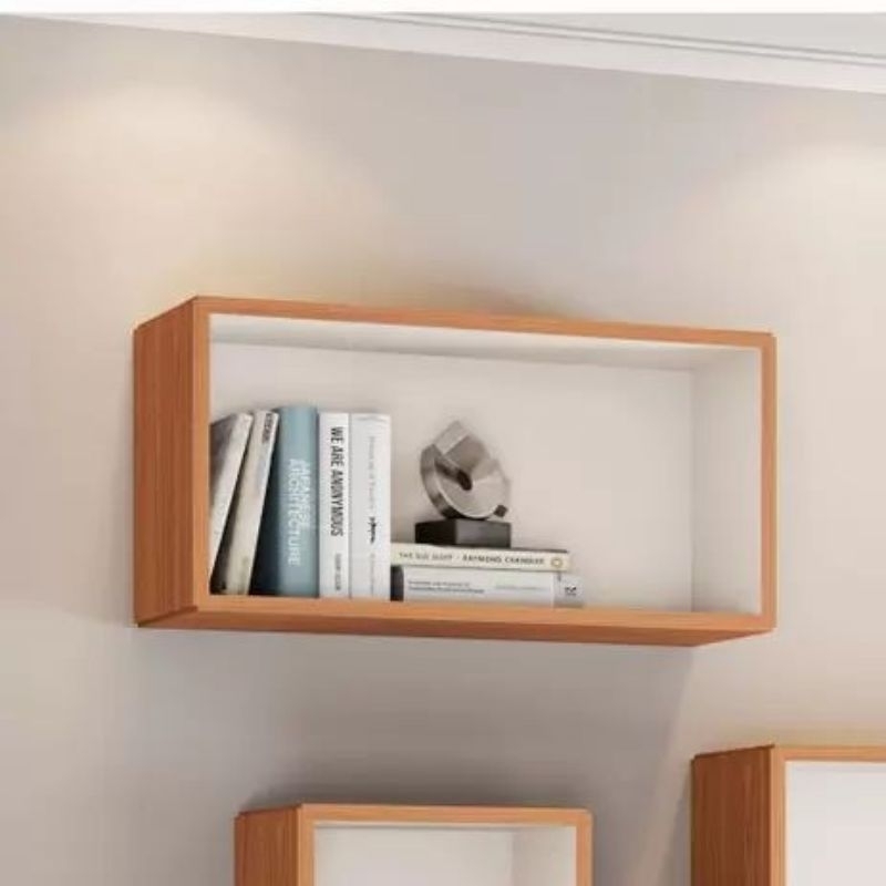 KAYU Shelf aesthetic Wall Shelf Rectangle Cube Box Minimalist Hanging
