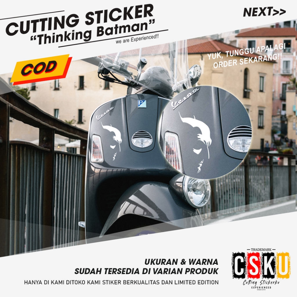 Cutting Sticker Thinking Batman Variations of Motorcycle Cars Marvel Dc ...
