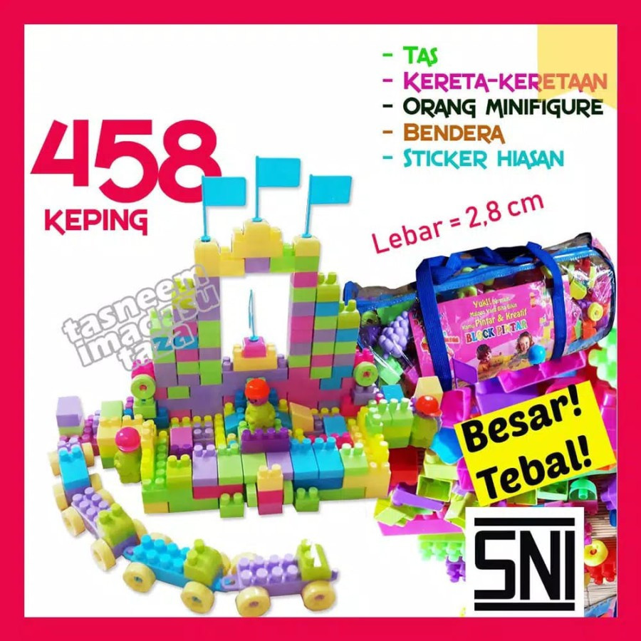 Lego Toys for Disassembling and Disassembling Bricks Contains 458 Pcs ...