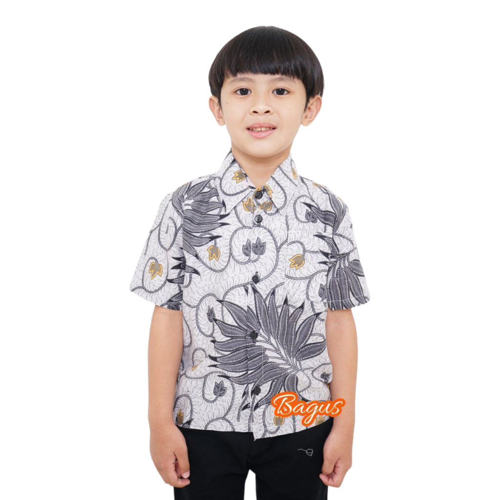 KEMEJA Boys Batik Shirts Short Sleeve 2-11 Years Old Cool Children's ...