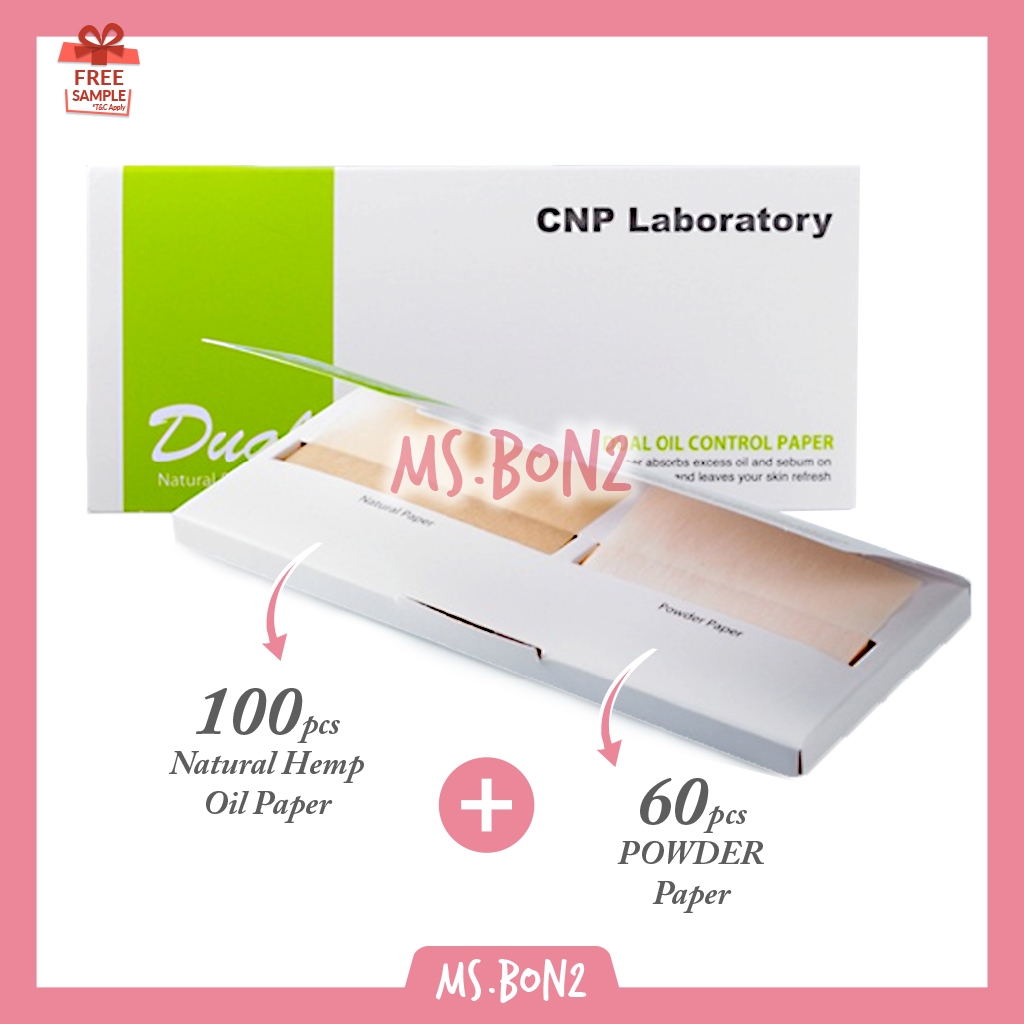 Cnp Laboratory Dual Oil Control POWDER Blotting Paper 160 Sheets Korea