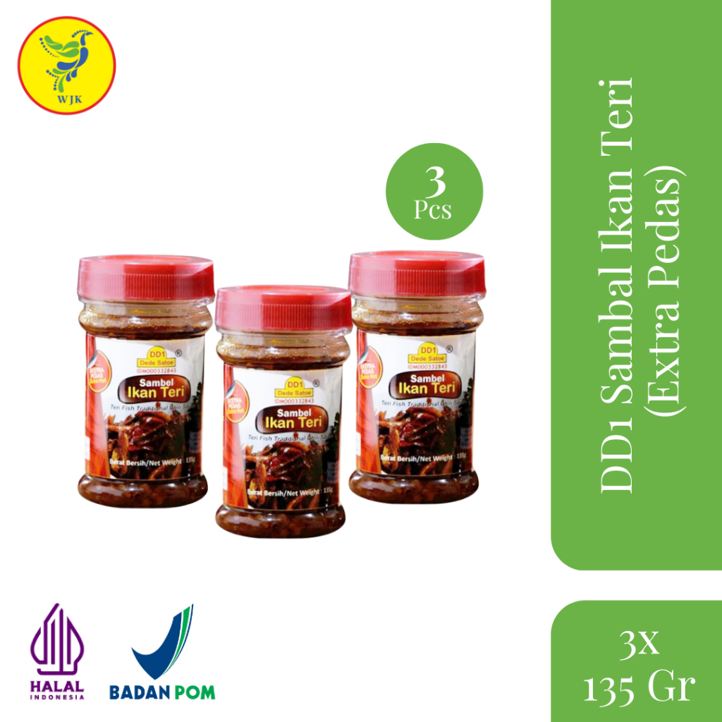 Dd1 Extra Spicy Anchovy Sambal 135 Grams (3Pcs) Shopee Malaysia