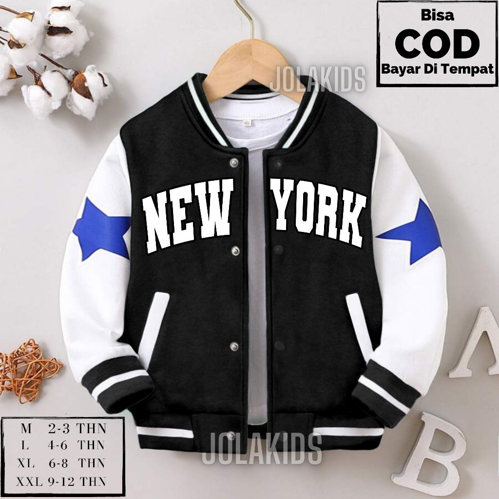 NYC Lullaby Printed Baseball Jacket