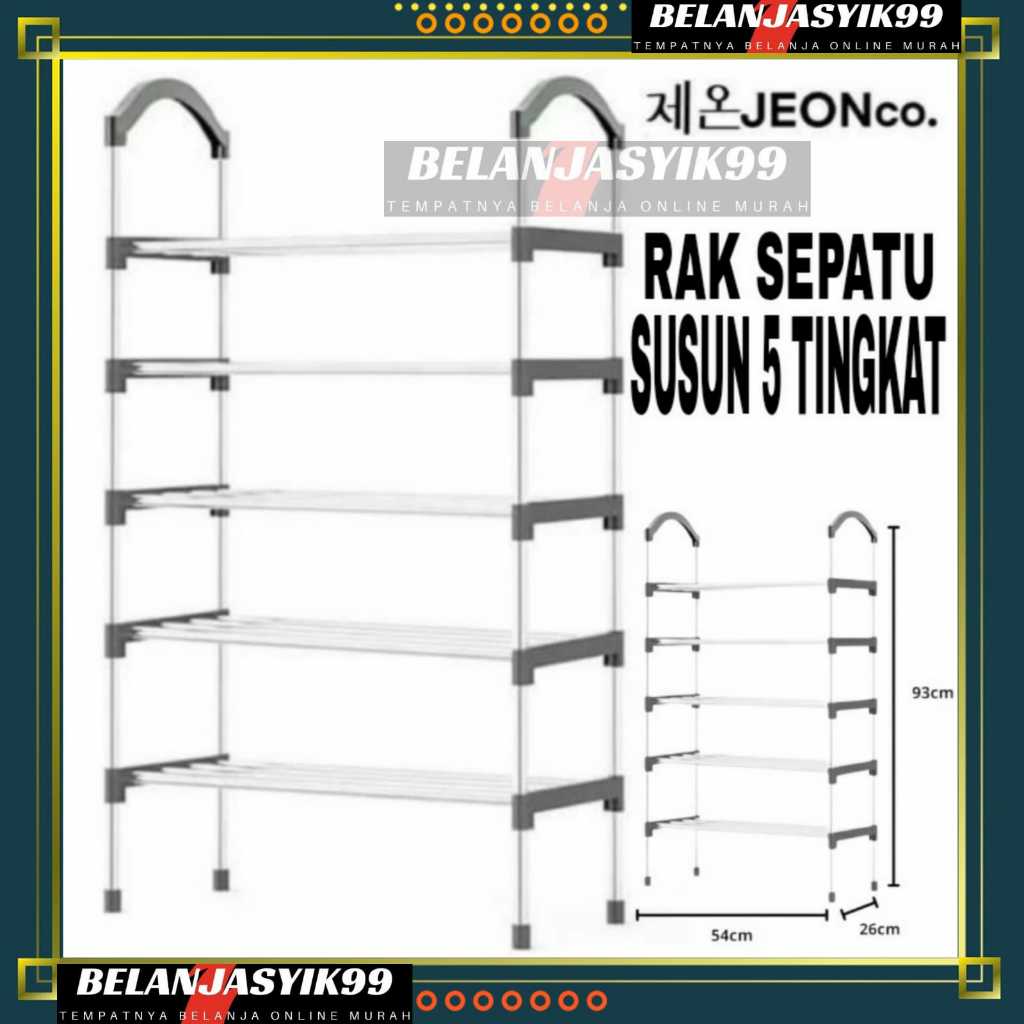 Jeon 5 TIER SHOE RACK / JEON 5 TIER SHOE RACK / 5 TIER SHOE RACK ...