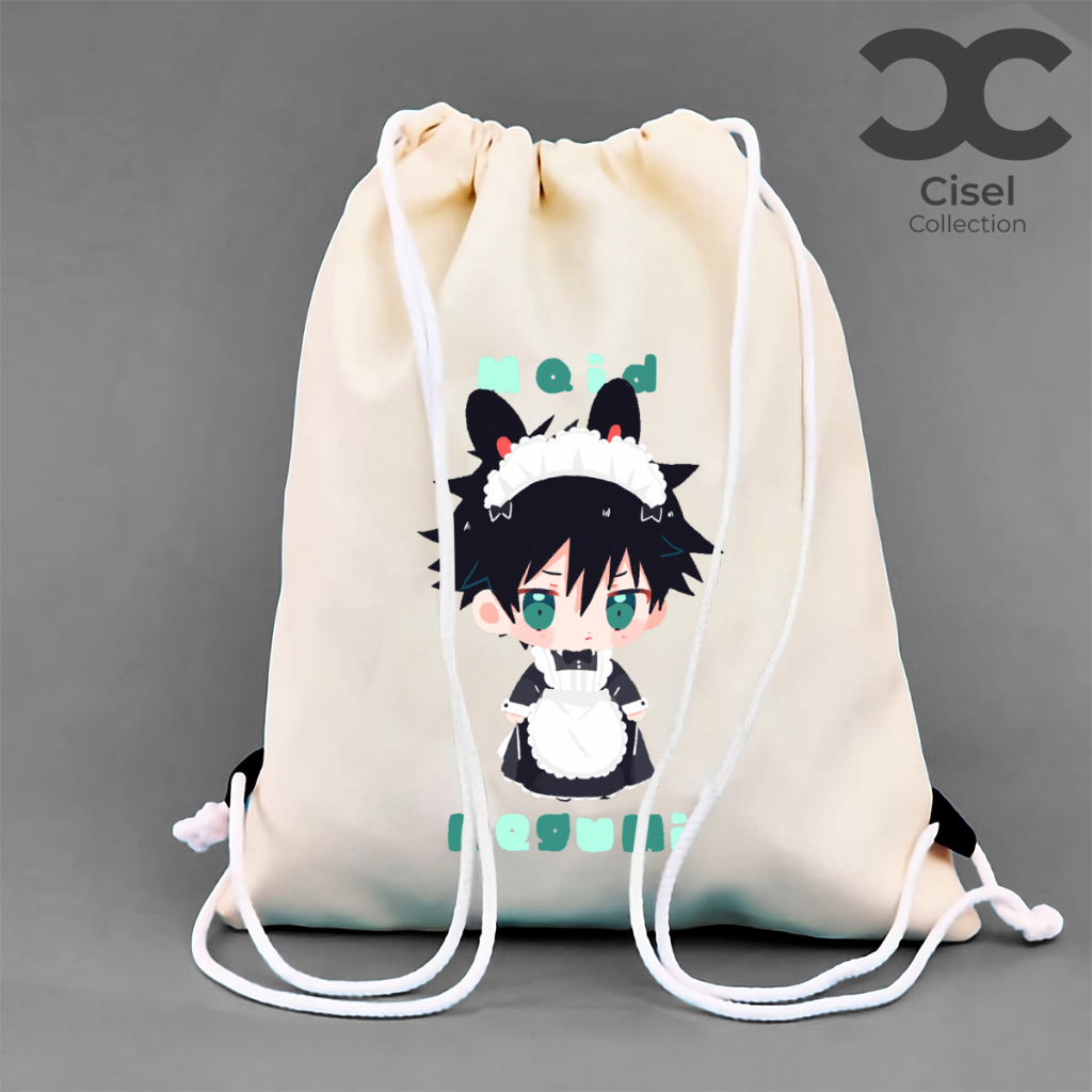 Cisel Drawstring Bag String Bag Canvas Gojo Jujutsu Kaisen Anime Cute ...