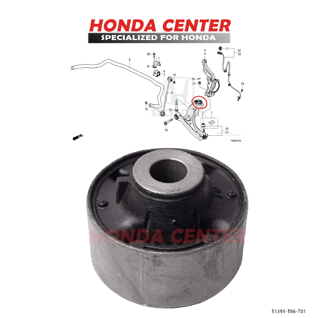 Honda brv 2022 2023 wrv 2023 Rubber lower arm Rubber Bushings Shopee Malaysia