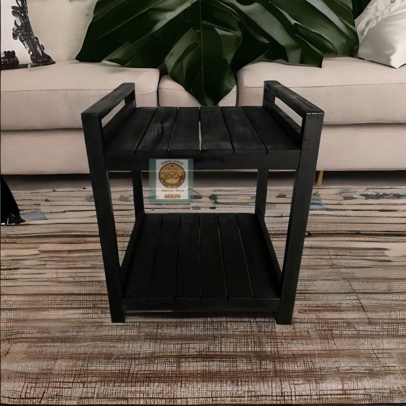 HITAM KAYU Full BLACK COLOR RICE COOKER RACK / DISPENSER / MAGICOM ...