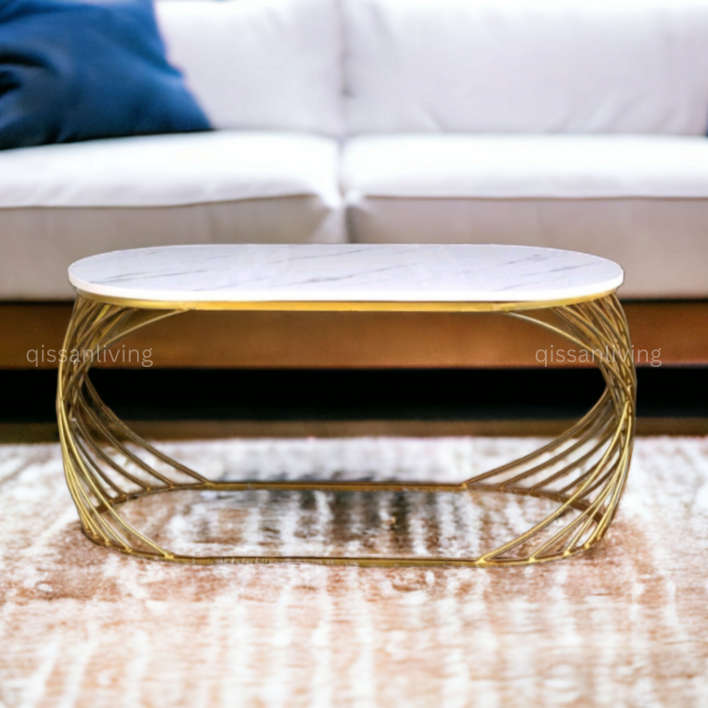 Qissan LIVING Table Oval Tasya Guest Table Aesthetic Guest Table Luxury ...