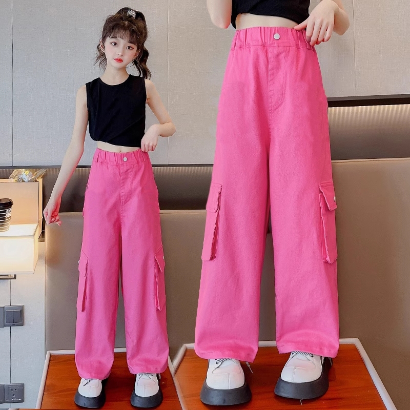Najwa Girls Cargo Pants/Kids Cargo Pants Voxy Shopee Malaysia
