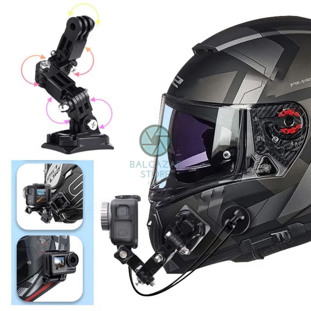 Ruigpro Mount/Mount Full Face Motorcycle Helmet Mount GoPro Xiaomi Yi