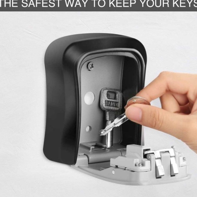 Wall Key Safe Box Key Safe Security Storage Combination Lock | Shopee ...