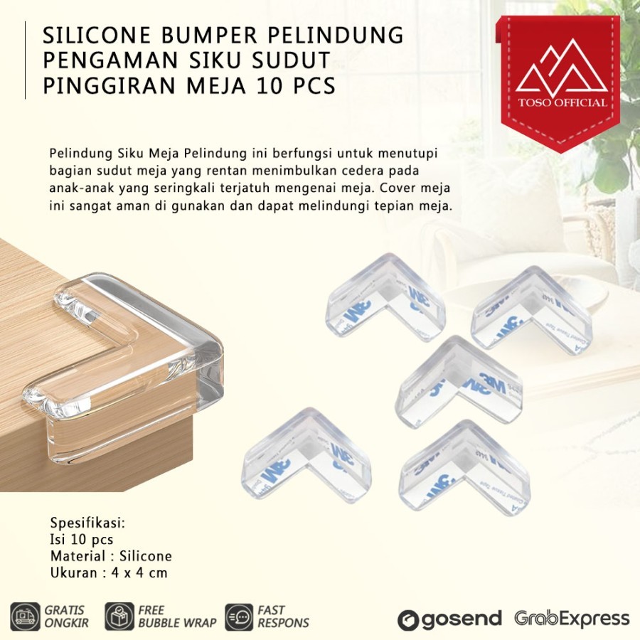 SIKU Silicone BUMPER Elbow Safety Protector Corner Edge Table 10pcs ...