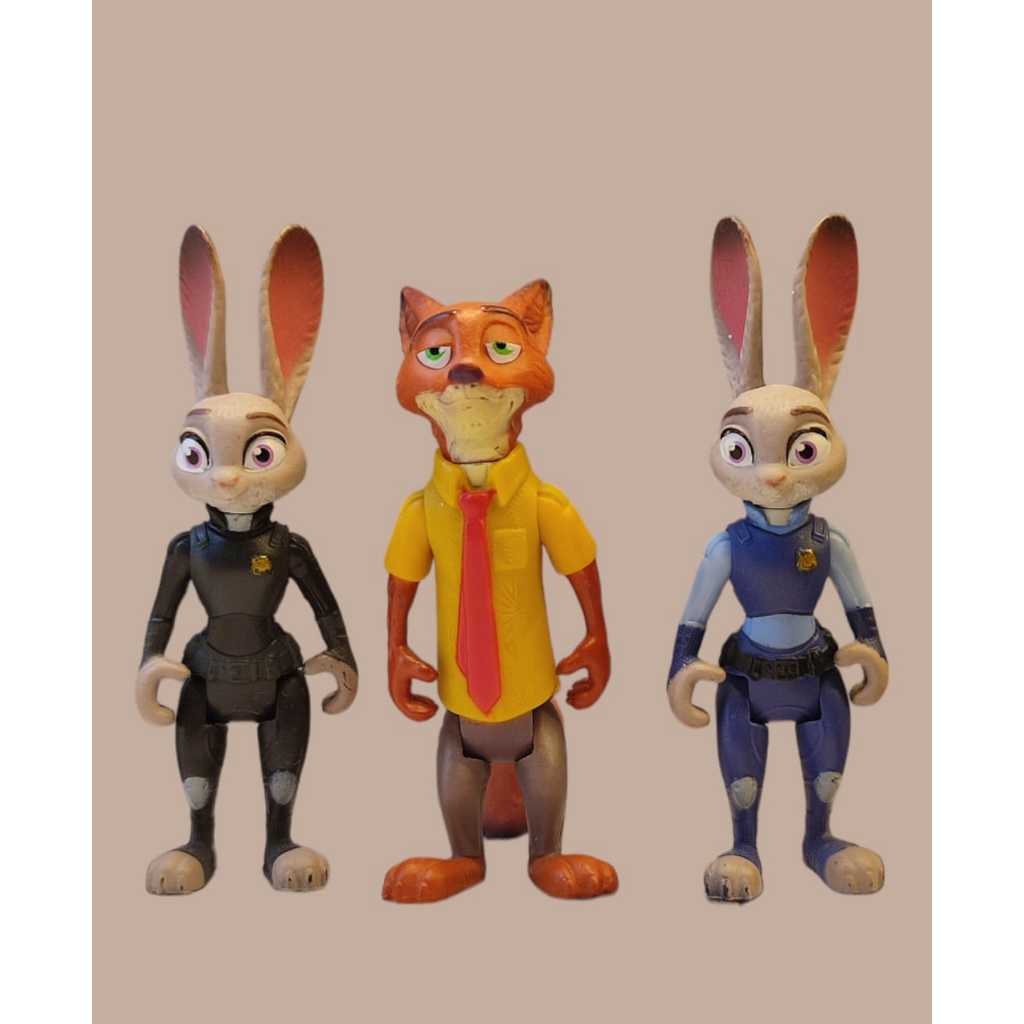 TOMY Zootopia Judy Hopps & Bellwether – 2er Figuren-Set Zum Spielen & Sammeln (ca. 7,6 Cm & 6,3 Cm)