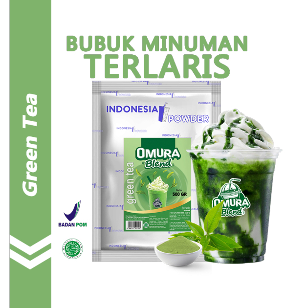 Green Tea 500gr/Indonesia Powder/Omura Blend Drink Powder | Shopee Malaysia