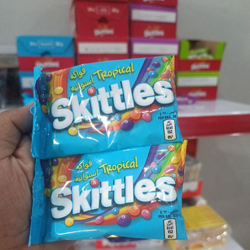 Skittles tropical candy 38g imported children's candy arab skittles ...