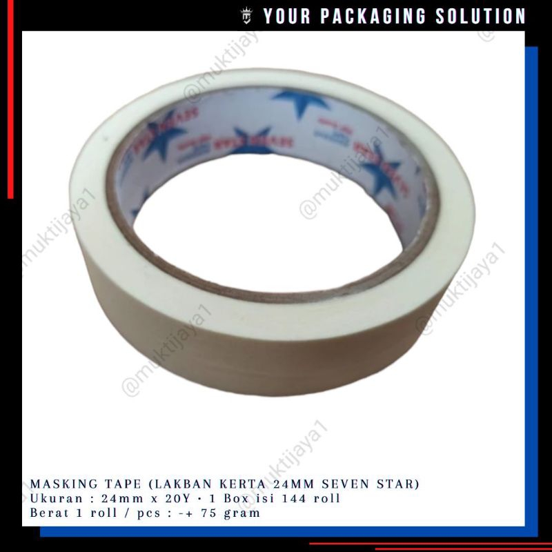 24mm Paper Duct TAPE • MASKING TAPE Paper Duct TAPE/SEVEN STAR Paper ...