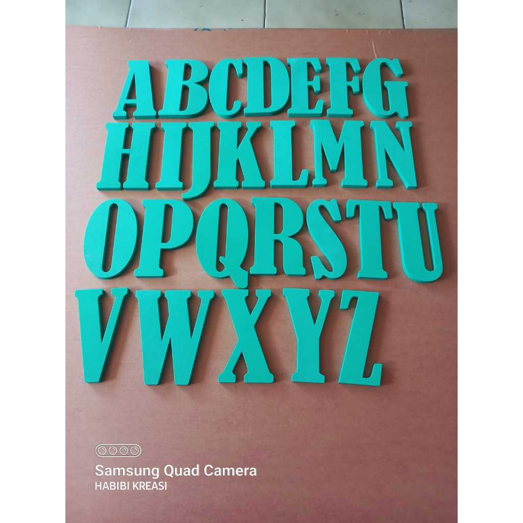 A-z Alphabet Embossed Flower Board Letters 10cm High eva Material ...