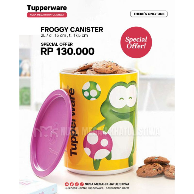 Tupperware Frog canister 2 Liter | Shopee Malaysia