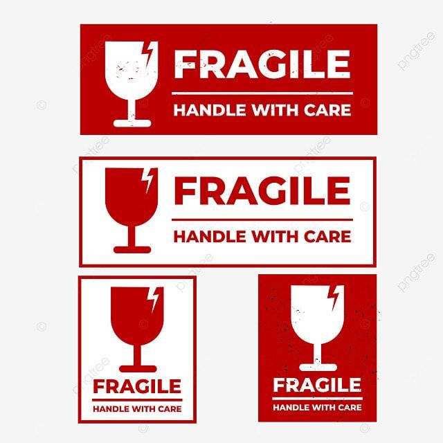 Fragile Shipping LABEL / Shipping LABEL Sticker/CUSTOM FRAGILE LABEL ...