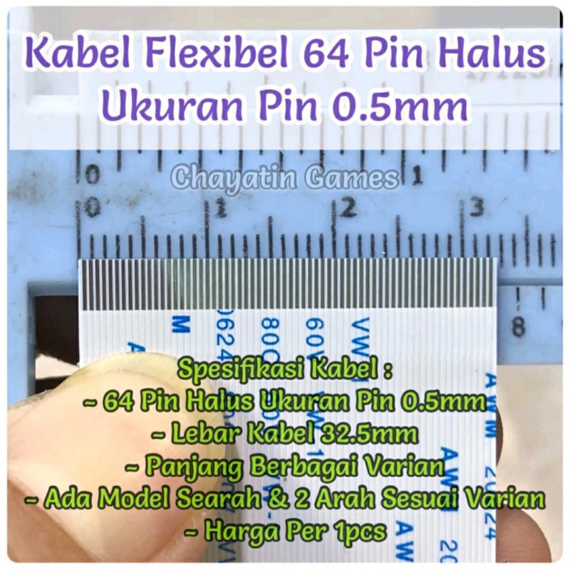 Flexible Cable 64 Pin Smooth Length & Model According To Variant Choice ...