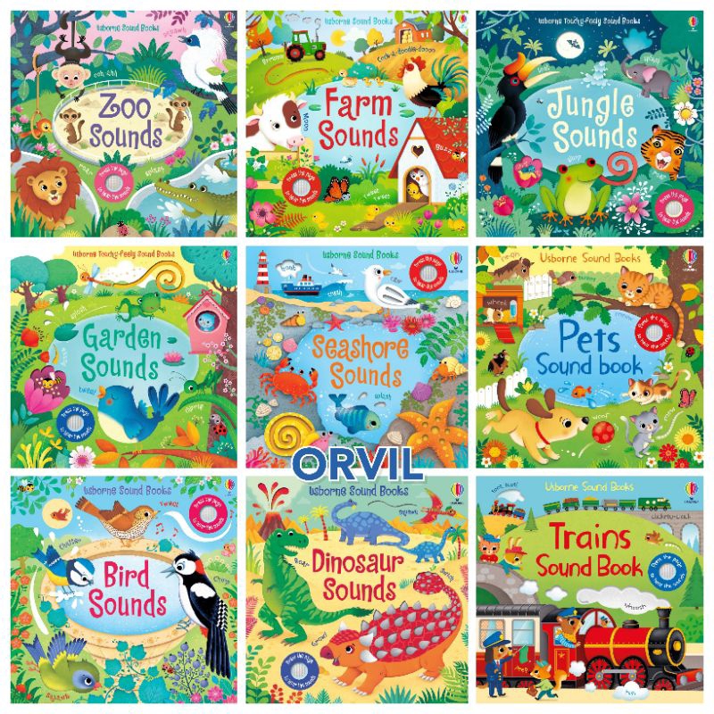 Original Seal Usborne Farm/Zoo/Jungle/Garden/Pets/Seashore/Dinosaurs