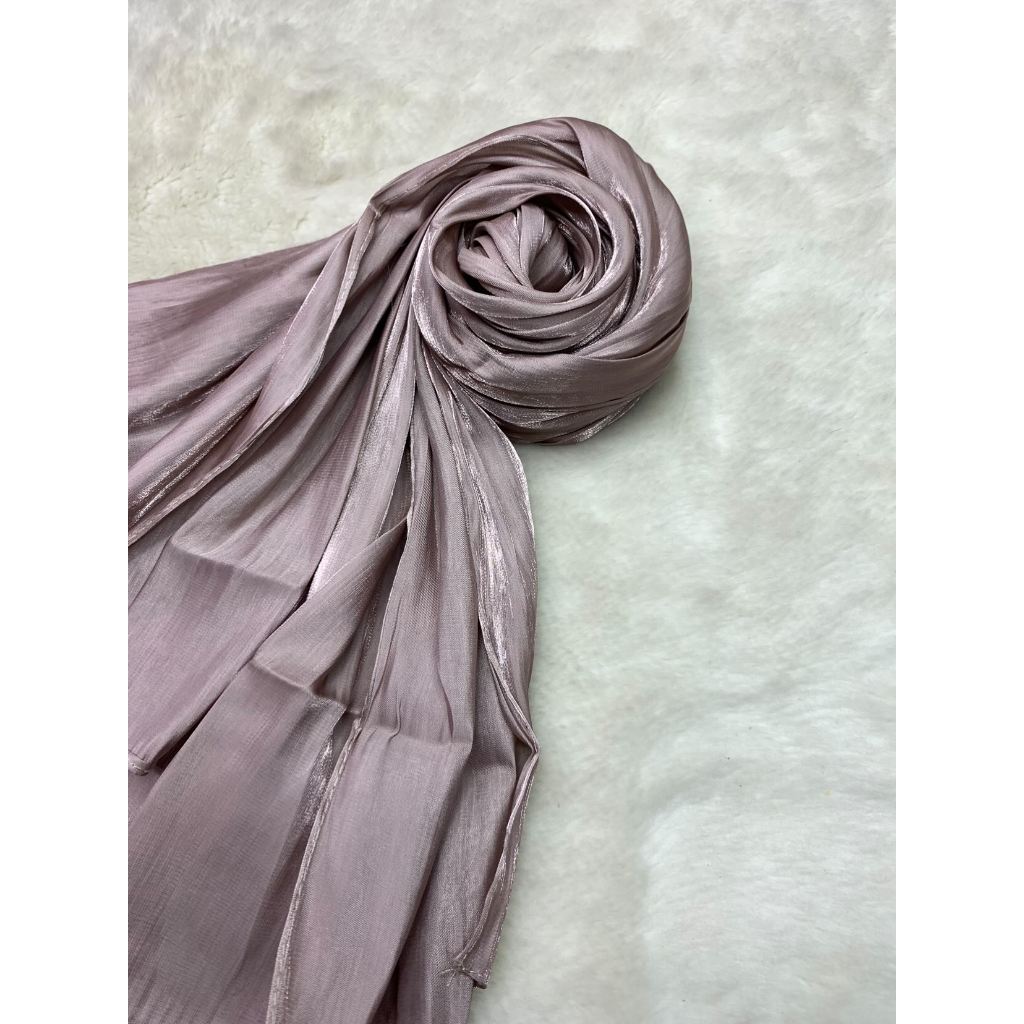 Shimmer Silk Tille Pleated Pashmina Hjiab/Tudung | Shopee Malaysia